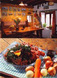 Les spécialités à la table d'hôtes de la ferme Cazenove